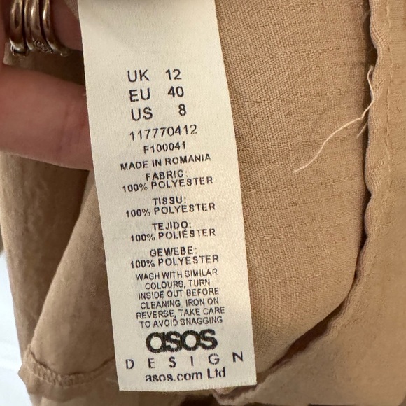 ASOS Elegant Tan Baby Doll Dress - Picture 5 of 7